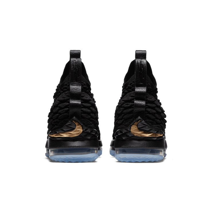 Nike LeBron 15 Black Metallic Gold (GS) Angle 3