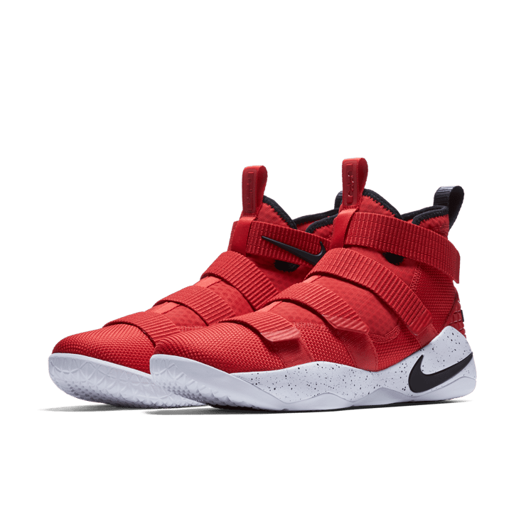 Nike LeBron Zoom Soldier 11 University Red White Angle 2