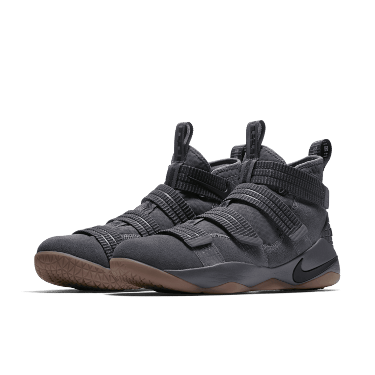 Nike LeBron Zoom Soldier 11 Grey Gum Angle 2