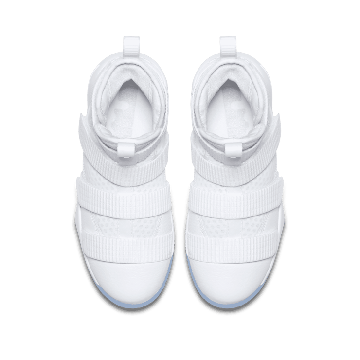 Nike LeBron Zoom Soldier 11 Triple White (GS) Angle 1