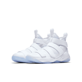 Nike LeBron Zoom Soldier 11 Triple White (GS) Angle 2