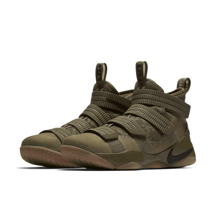 Nike LeBron Zoom Soldier 11 Olive Camo Angle 2