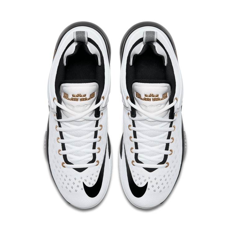 Nike Zoom Witness White Metallic Gold Black Angle 1