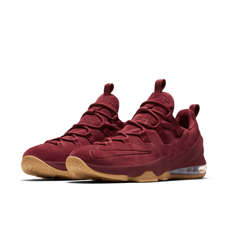 Nike LeBron 13 Low Team Red Gum Angle 2