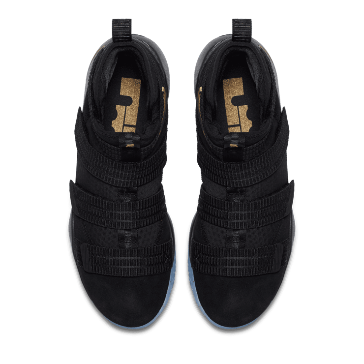 Nike LeBron Zoom Soldier 11 Black Gold Angle 1