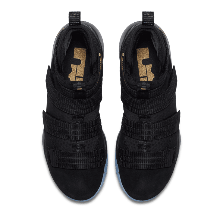 Nike LeBron Zoom Soldier 11 Black Gold Angle 1