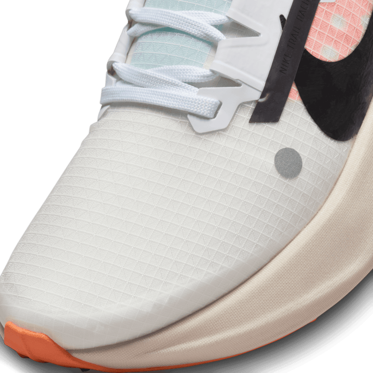 Nike ZoomX Ultrafly Trail White Black Total Orange Angle 4