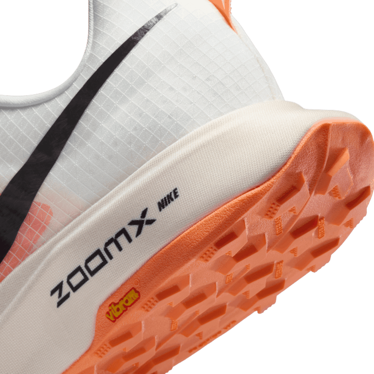 Nike ZoomX Ultrafly Trail White Black Total Orange Angle 5