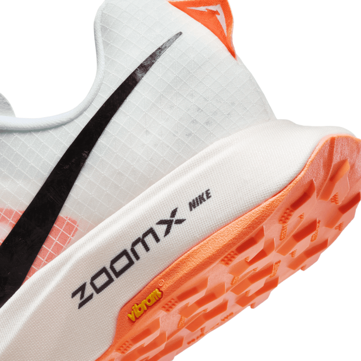 Nike ZoomX Ultrafly Trail White Black Total Orange (W) Angle 6