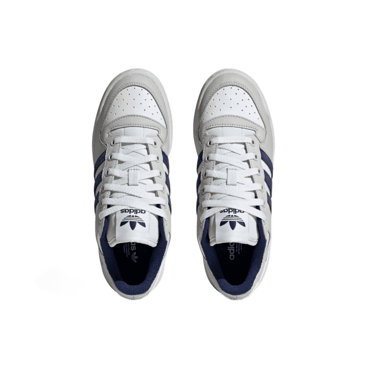 adidas Forum Bold Crystal White Dark Blue Angle 0