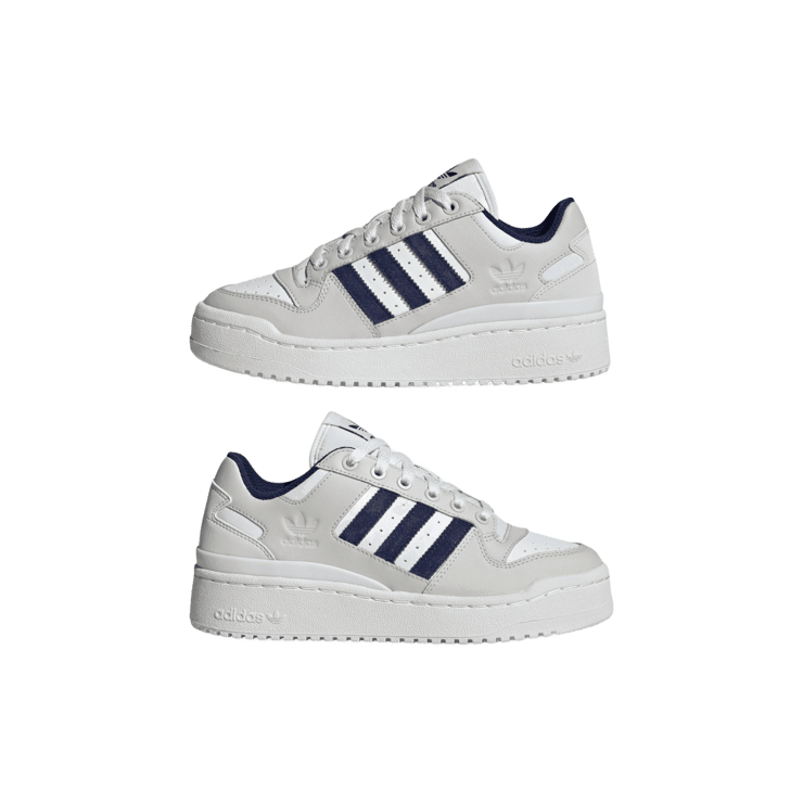 adidas Forum Bold Crystal White Dark Blue Angle 5