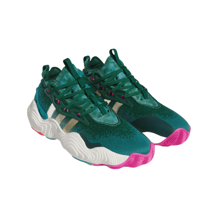 adidas Trae Young 3 Team Dark Green Angle 2