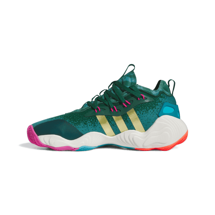 adidas Trae Young 3 Team Dark Green Angle 4