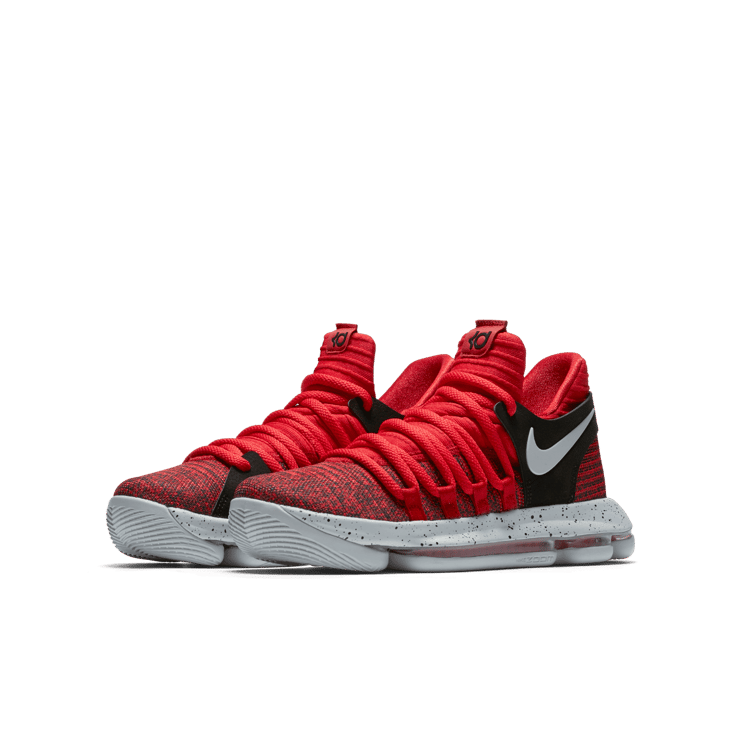 Nike KD 10 University Red (GS) Angle 2