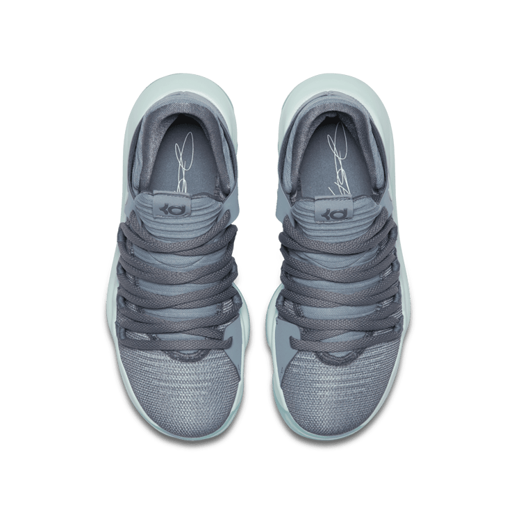 Nike KD 10 Cool Grey Igloo (GS) Angle 1