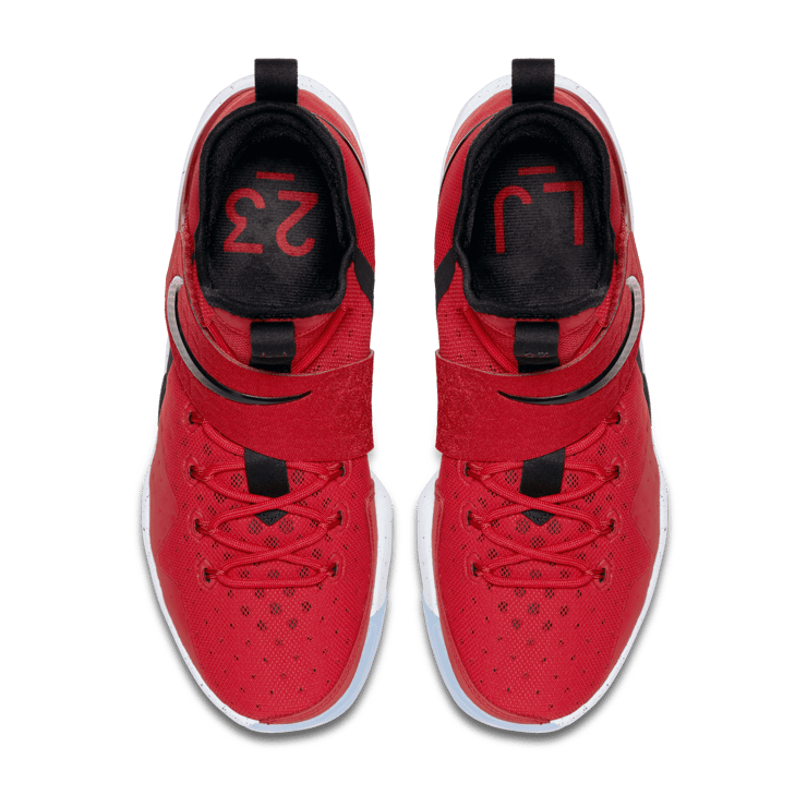 Nike LeBron 14 University Red Angle 1