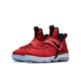 Nike LeBron 14 University Red (GS) Angle 2