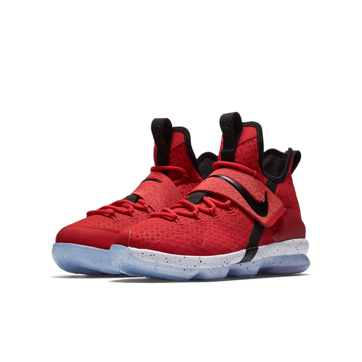 Nike LeBron 14 University Red (GS) Angle 2