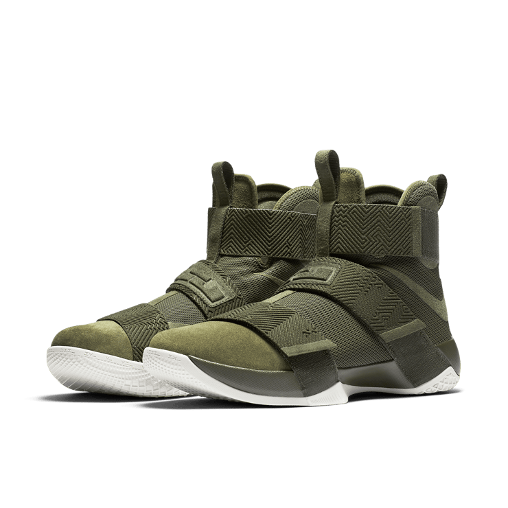 Nike LeBron Zoom Soldier 10 Lux Cargo Khaki Angle 2