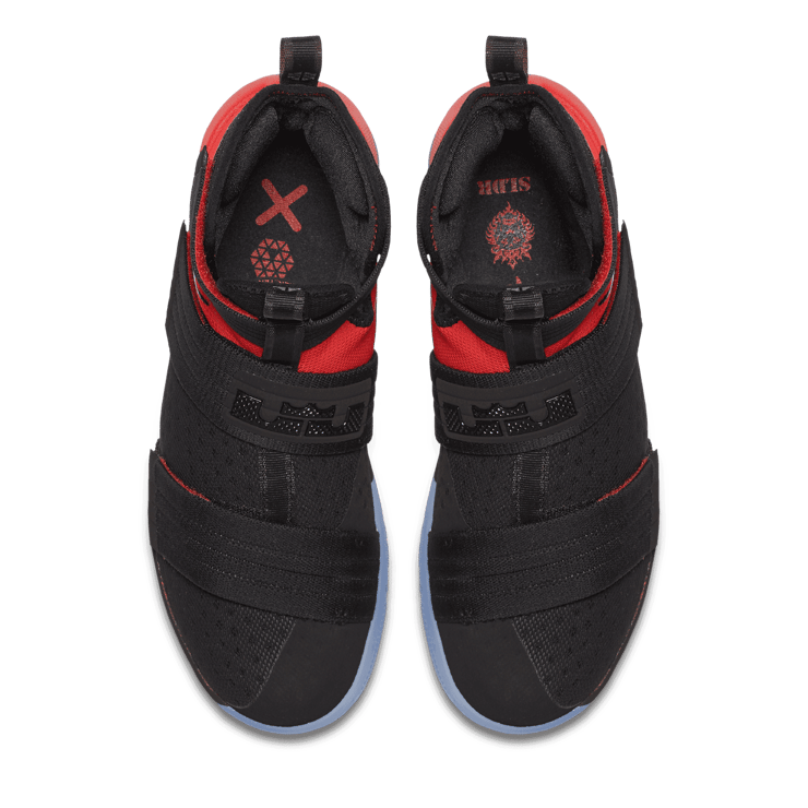 Nike LeBron Zoom Soldier 10 Black University Red Angle 1