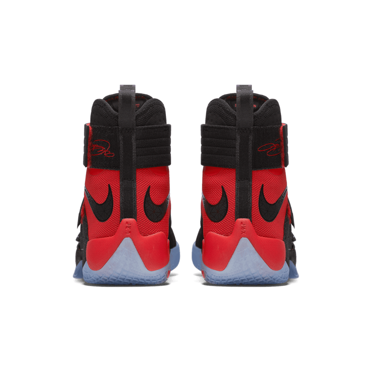 Nike LeBron Zoom Soldier 10 Black University Red Angle 3