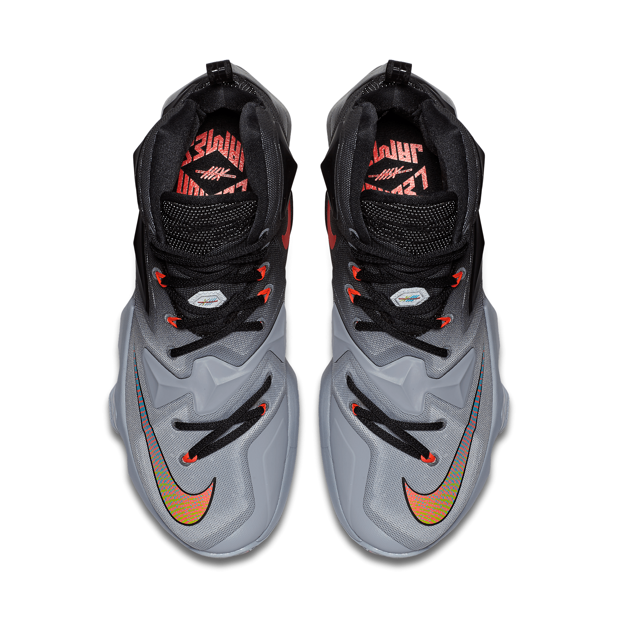 lebron 13 grey and orange