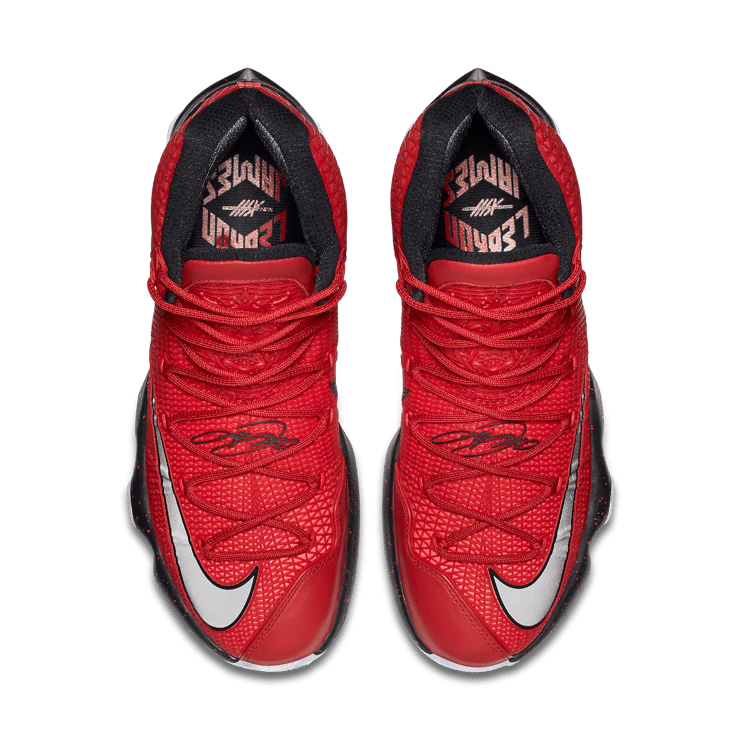 Nike LeBron 13 Elite University Red Angle 1