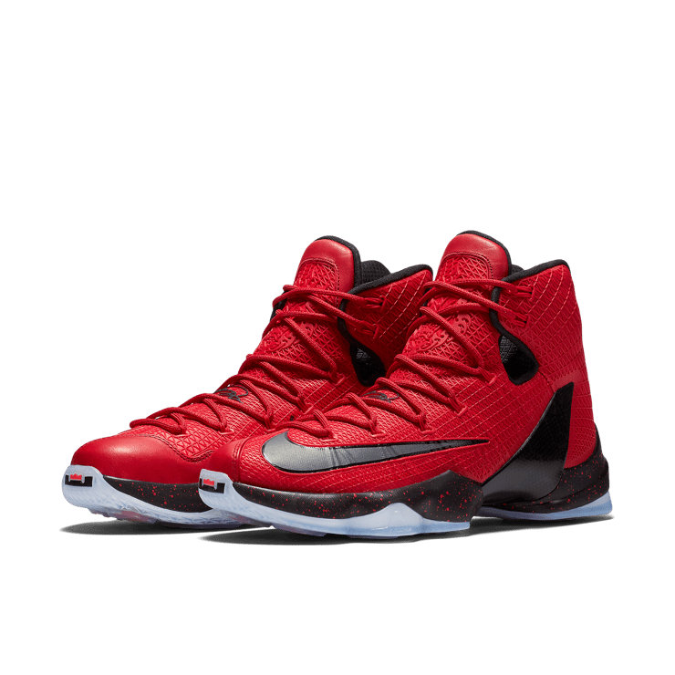 Nike LeBron 13 Elite University Red Angle 2