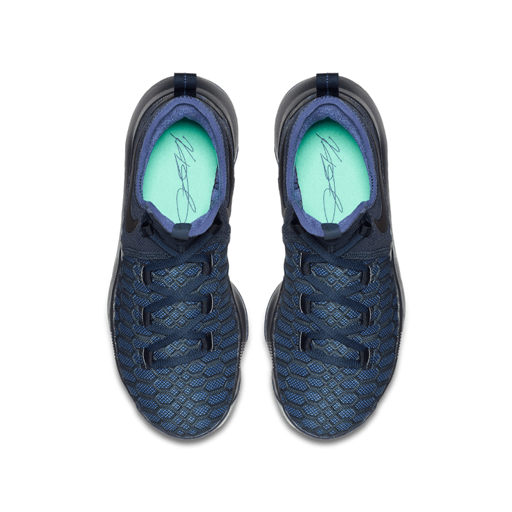 Nike KD 9 Obsidian Dark Purple (GS) Angle 1