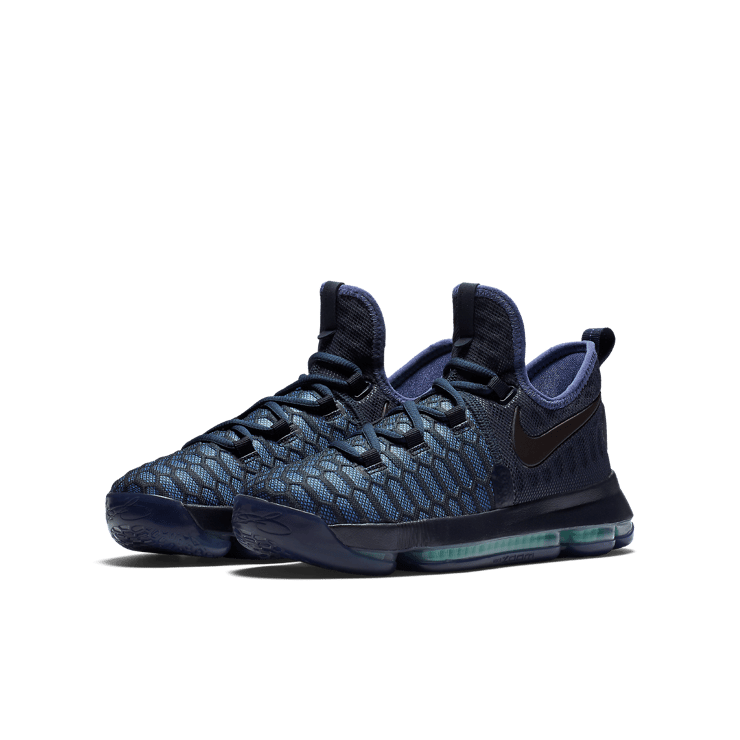 Nike KD 9 Obsidian Dark Purple (GS) Angle 2