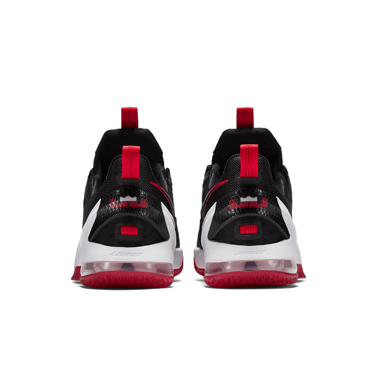 Nike LeBron 13 Low Black Red Angle 3