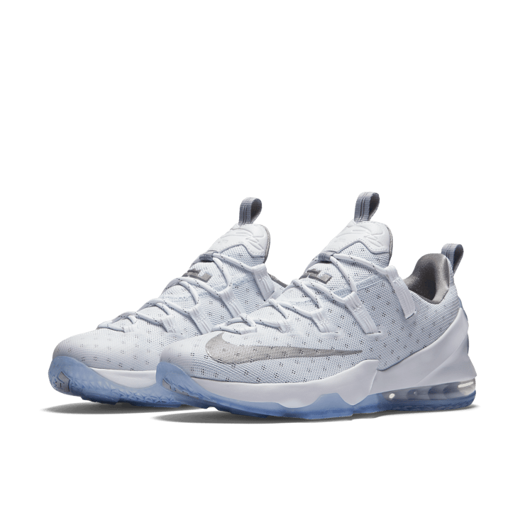 Nike LeBron 13 Low Metallic Silver Angle 2