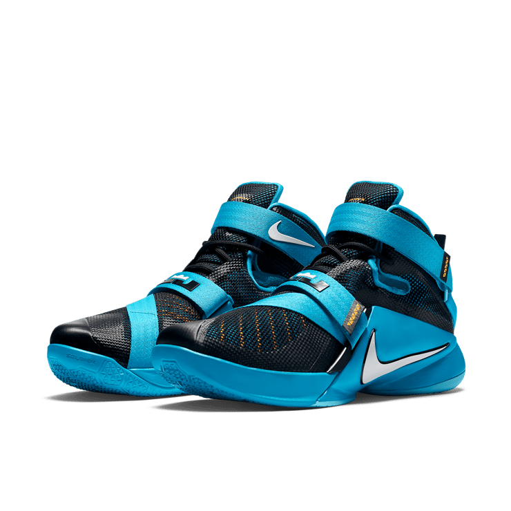 Nike LeBron Zoom Soldier 9 Blue Lagoon Angle 2