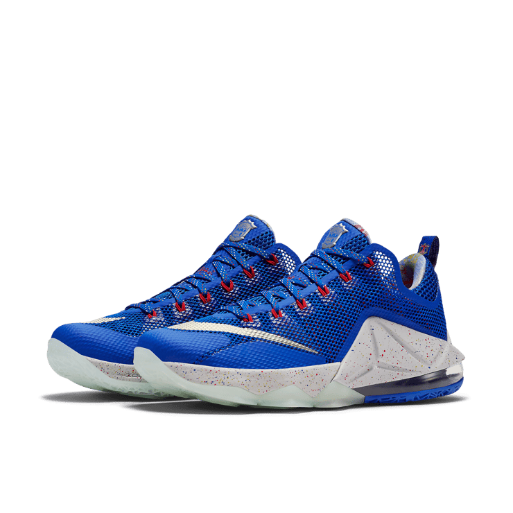 Nike LeBron 12 Low Hyper Cobalt Angle 2