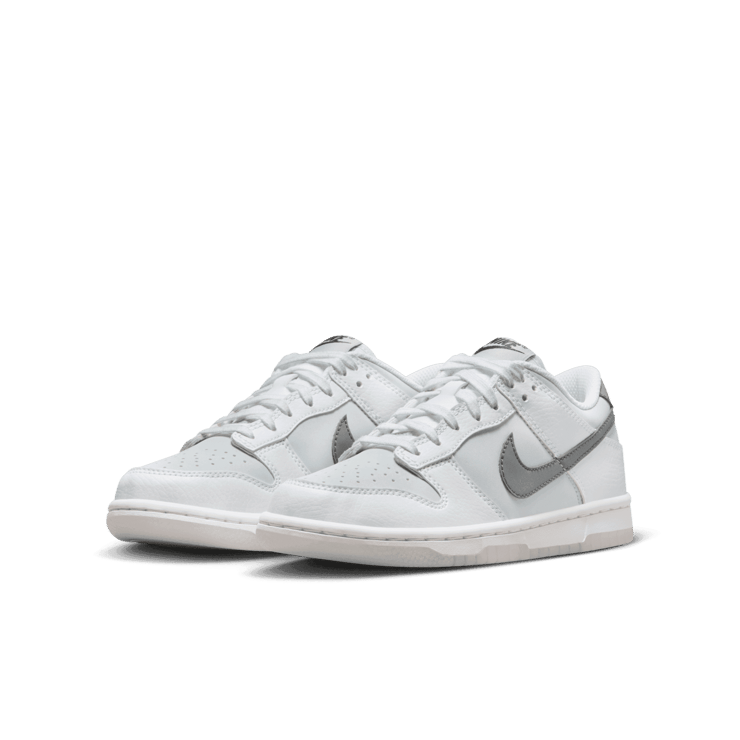 Nike Dunk Low Football Grey Pure Platinum (GS) Angle 2