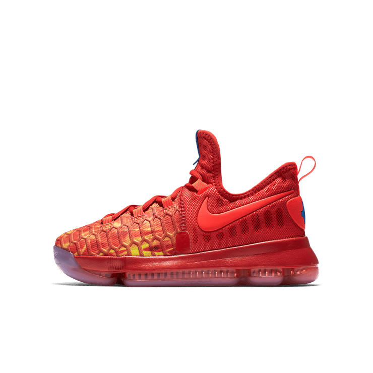 Nike KD 9 Fire and Ice GS 855908 400 Raffles Where to Buy