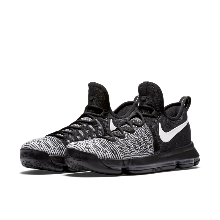 Nike KD 9 Black White Angle 2