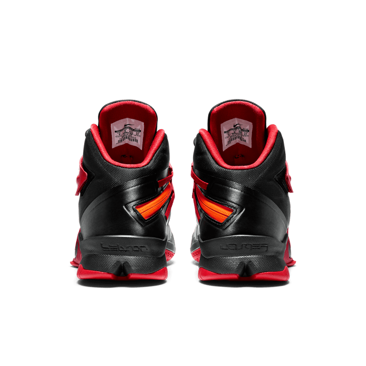 Nike LeBron Zoom Soldier 8 Black Varsity Red Angle 3