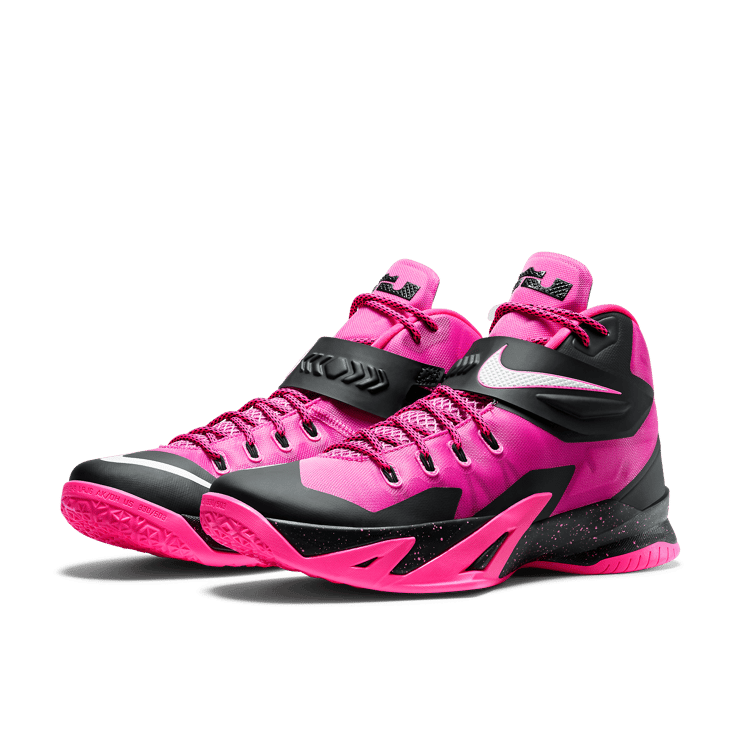 Nike Zoom LeBron Soldier 8 Think Pink Angle 2