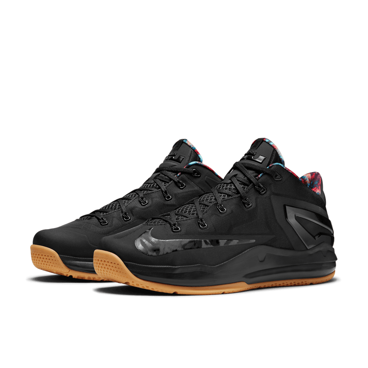 Nike LeBron 11 Low Black Gum Angle 2