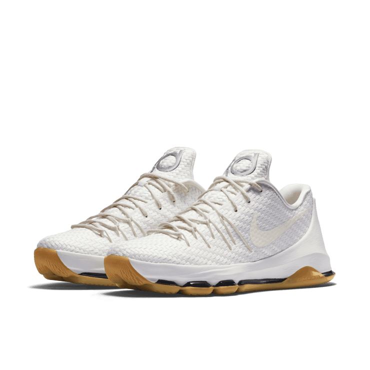 Nike KD 8 EXT Sail Chrome Angle 2