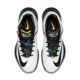 Nike KD Trey 5 IV White Black Multi-Color Angle 1