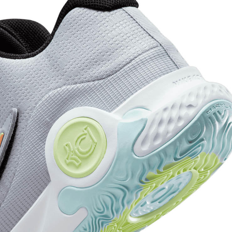 Nike KD Trey 5 X Wolf Grey Volt Crimson Angle 5