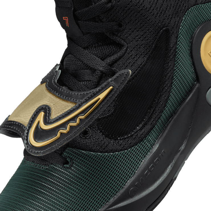 Nike KD Trey 5 X Black Metallic Gold Green Angle 6