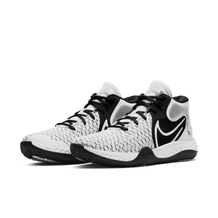 Nike KD Trey VIII White Black Angle 2