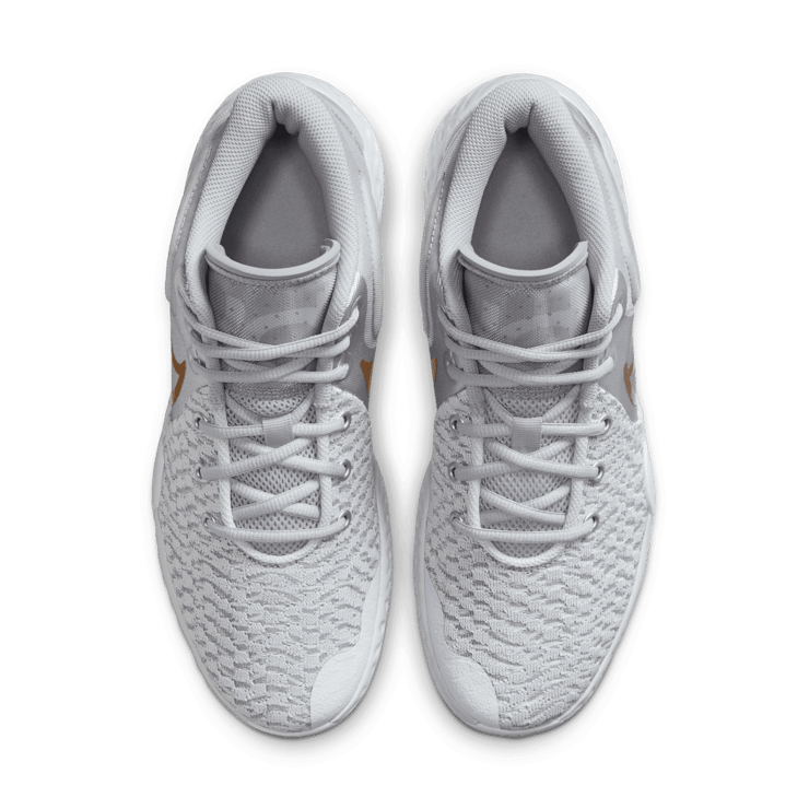 Nike KD Trey 5 VIII Metallic Silver Gold Angle 1