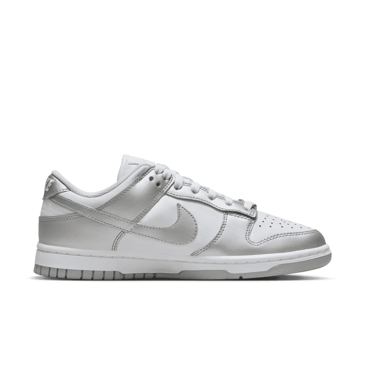 Nike Dunk Low Liquid Metal Silver (W) Angle 1