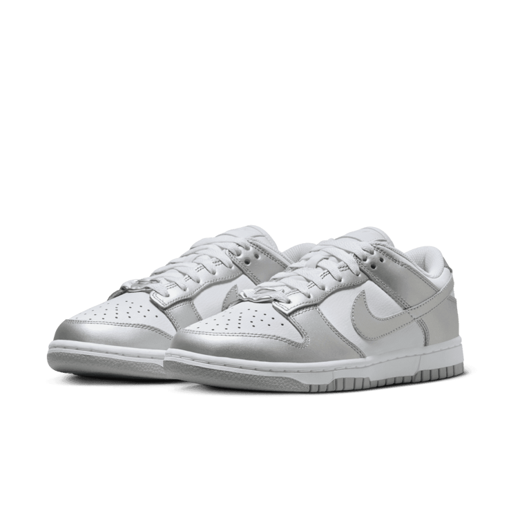Nike Dunk Low Liquid Metal Silver (W) Angle 3