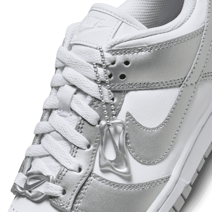 Nike Dunk Low Liquid Metal Silver (W) Angle 7