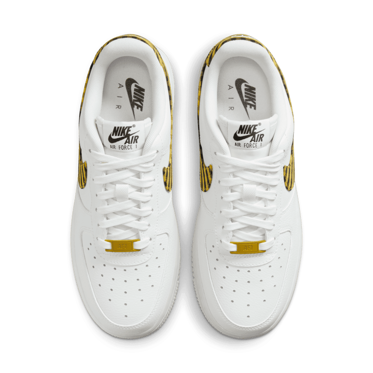 Nike Air Force 1 Low Gingham White Bronzine (W) Angle 1